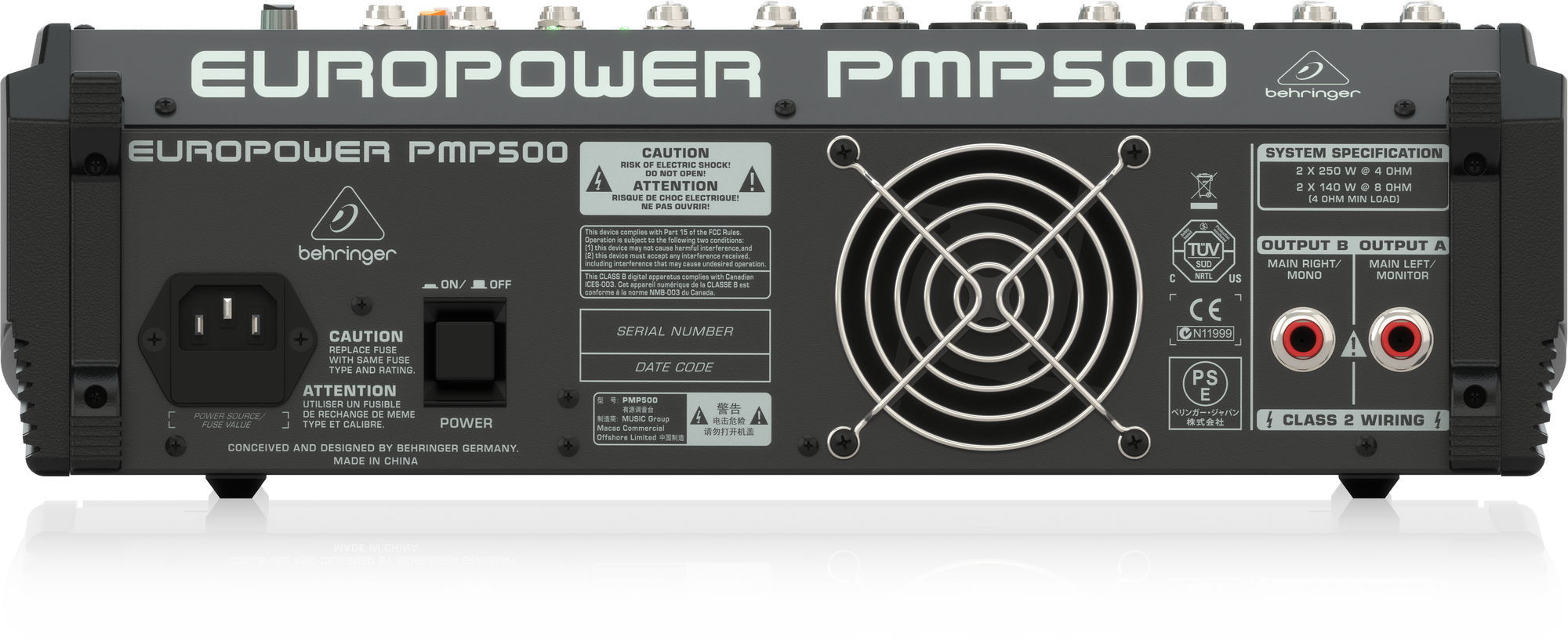 Behringer pmp500 схема