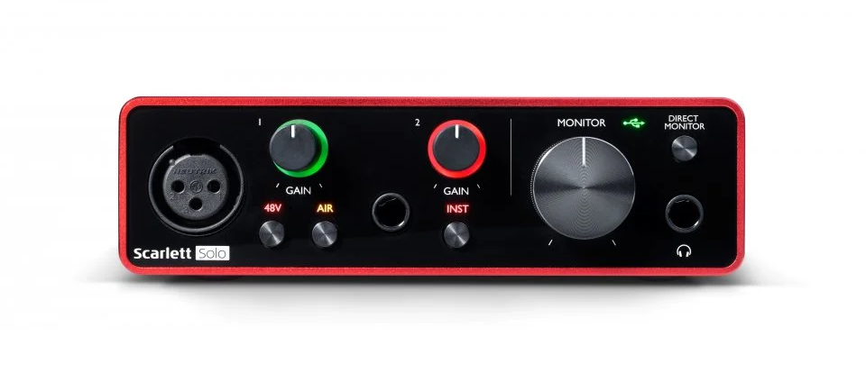 Внешняя звуковая карта focusrite scarlett solo 3rd gen